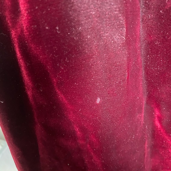 Linda Allard for Ellen Tracy Red Velvet Gown - Picture 3 of 10